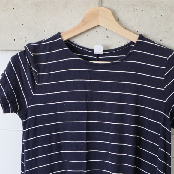 Old Navy Size XS Navy with White Stripes Swing Dress - Picture 2 of 4